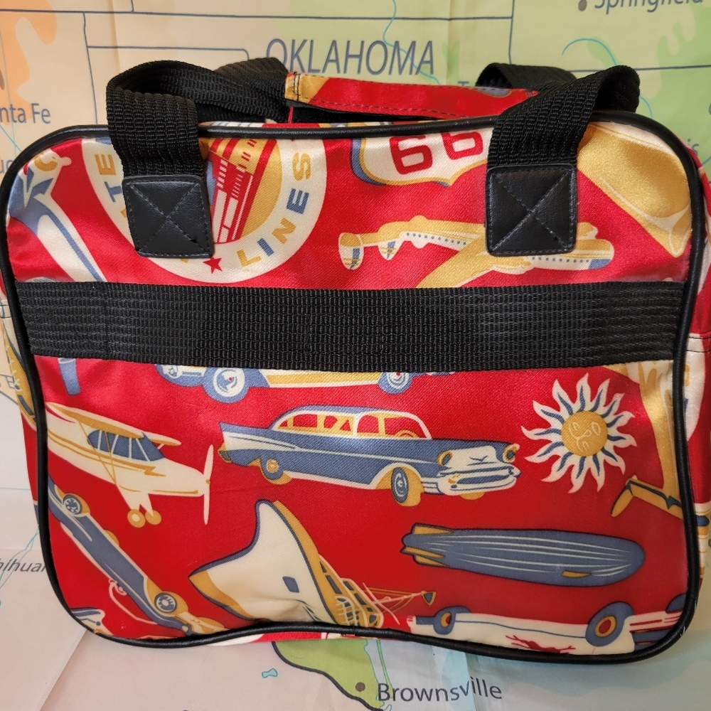 Sydney To Go Campy Red and Yellow Travel Bag - Picture 2 of 13
